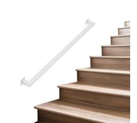 Metal Handrail, 30-600cm Stair Hand Rail Indoor Banister Railing with Fittings Wall Mounted Staircase Balustrade Outdoor Safety Grab Bar, Deck Porch Rails for Stairs(14ft/420cm)