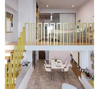 Metal Handrail for Stairs - Modern Side-Mounted Railing for Balconies, Villas, Hallways, Lofts, and Outdoor Stairs - Decorative Staircase Railing(M-Typ-H 80cmx W 45cm)