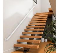 Metal Handrail with Brackets, Wall Mounted Staircase Railing for Stairs Or Steps, 30-600cm, Indoor Hospital Home Stair Banister Handrail, Safety Grab Bar(11ft/330cm)
