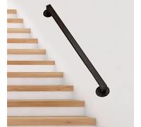 Metal Handrails for Indoor, T-Shaped Stair Handrail Long 60 120 300 400 520 Cm, Wall Mount Children's Safety Railing for Corridor/Household/Hotel(L 200cm/7ft)