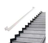 Metal Handrails for Stairs, Non-Slip Stair Banister Rail Safety Grab Bar Kit, 30-600cm Staircase Hand Rail for Stairs or Steps Wall Stair Balustrade Support Rods(5ft/150cm)