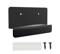 Metal Hands-Free Cabinet Foot Pull for Trash Drawer, Door Opener with Rubber Edge, Black Finish Screw Mount for Full Overlay Kitchen Cabinets
