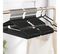 Metal Hangers, Set of 40, Notches in the Shoulder Area, Rust-Resistant, Space-saving, 40 cm Long, Strong Enough to Hold Jackets and Sweaters