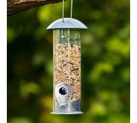 Metal Hanging Bird Feeders for Small Birds | Squirrel Proof, Weatherproof Wild Bird Feeder | with Seed Feeder, Heavy Duty Garden Ornaments, Outdoor Accessories | for Wild Bird Food & Sunflower Hearts