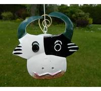 Metal Hanging Cow Animal Tea Light Candle Holder