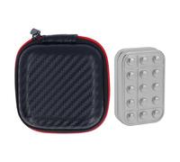 Metal Haptic Push Slider Enhance Attention Textured Pattern Portable Fingertip Slider for Busy Hand (Silver)
