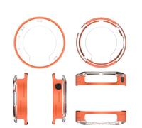 Metal Hard Case for CMF BY NOTHING Watch Pro 3 Smartwatch Protective Cover Frame Screen Protector Impact resistance Drop-proof (Orange)