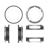 Metal Hard Case for CMF BY NOTHING Watch Pro 3 Smartwatch Protective Cover Frame Screen Protector Impact resistance Drop-proof (Black)