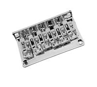 Metal Hardtail Six String Electric Guitar Bridge 73x40.3MM 10.5 Bottom Body Through Double Routing Chrome Beginner Guitar Bridge