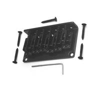 Metal Hardtail Six String Electric Guitar Bridge 73x40.3MM 10.5 Bottom Double Wiring Through the Body Black Generic Acoustic Guitar Bridge