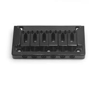 Metal Hardtail with Sidewall 82x44MM 10.5 For Six String Electric Guitar Body Through Bridge Accessories Generic Acoustic Guitar Bridge(Black)