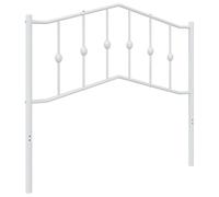 vidaXL Metal Replace Headboard Black 100 cm