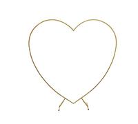 Metal Heart Arch Kit, Wedding Heart Arch Support, Love Column Frame for Bride Decorations, Romantic Gold Wedding Decor, Perfect for Marriage Ceremony