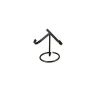 Metal Heart Stone Display Stand Crystal Mineral Specimen Ball Holder Rock Easel Stands for Geodes, Heart Stones Home Desktop Decoration(S,Black)