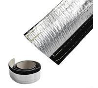 Metal Heat Shield Sleeve 12mm ID Insulated Wire Hose Cover Wrap Tube Aluminum Thermal Protection for Oil Lines Plastic Tubing Wire Harness Air Intake Intercooler Pipe 1m Length