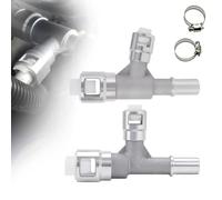 Metal Heater Hose Connector Set, 2-Piece, 800-414HP | 800-413HP Replacement Fittings with Layout Detail for Service Checks and Maintenance