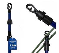 Metal Heavy Duty Telescopic Clothes Washing Line Prop - Adjustable 2.4M Outdoor Pole Support for Laundry Drying (1)