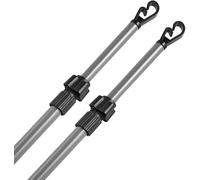 Metal Heavy Duty Washing Line Prop Telescopic Home Garden Pole Clothing Laundry Support, 3 metre 3 pole system UK's Longest Clothes prop (3)