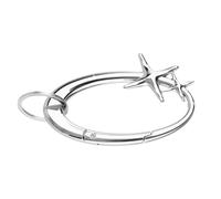 Metal Heavy Key Ring Shiny Star Carabiner - Stainless Steel, Star Silver Carabiner Keychain, Cool Matte Alloy Karabiner for Bags, Belts & Wallets, for Style Enthusiasts, Trendy Fashion Accessory
