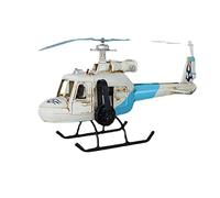 Metal Helicopter Model Figurines For Home Decor Iron Helicopter Model Aircraft Children Room Decorations Kids Gift Ornament Christmas Models Toy For Adults Metal Kids Toy Boys