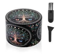 Metal Herb Grinder, 4 Layers Spice Mill, Tree of Life Manual Crusher Set