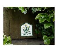 Metal Herb Markers Plants Labels Garden Sign Outdoor Herbs Tags Heavy Duty (Chives)