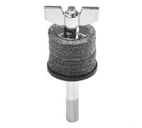 Metal Hi Hat Clutch for Cymbal Stacker - Double Layer Percussion Accessory Compatible with Drum Set, Fits Otter Brackets, Silver and Black