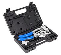 Metal Hole Punch Tool Set - Professional Heavy Duty Hole Punch for Metal - Hand 3/32in to 9/32in for Aluminum, Brass and Steel Sheet Metal with Storage Box - Blue
