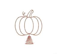 Metal Hollow Pumpkin Tree 29cm LED Light Metal Hollow Pumpkin