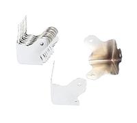 Metal Home Box Case Cover Edge Guard Corner Bracket 10 Pcs Silver Tone