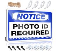 Metal Home Sign Notice Photo Id Required Tin Sign Beer Signs For Man Cave Bar Signs For Home Bar Dec(30X40CM)