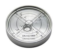 Metal Horizontal Bubble Level 60x12mm for Precision Measurement, High Accuracy Spirit Level with Green Liquid, Stainless Steel Round Level for Tools, Shop Machines, Appliances, Pool Tables - 1pc