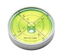 Metal Horizontal Bubble Level, for Round for Level with Stainless Steel Shell for Machinist, 60x12mm Accuracy Tool for Machines Appliances Turntables Pool(C)