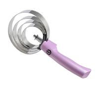 Imperial Riding Metal Spring Curry Comb IRH, Robust Metal Spring Curry Comb for Removing Loose Hair and Coarse Dirt, Effective Fur Cleaning & Stylish Stable Look, Ballerina Metallic