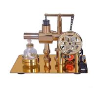 Metal Hot Air Engine Generator for Science Education | Demonstrates external combustion, metal build, smooth flywheel action, safe operation, physics concept tool