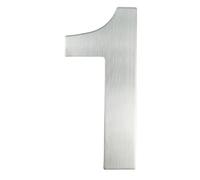 Metal House Door Numbers, 20/30cm Stainless Steel Apartment Floating Exterior House Number Plate Home Outdoor 12inch Front Door Numbers(Silver,30cm No.1)