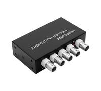 Metal Housing AHDs CVIs TVIs BNC Video Distributor Unit Supports Various Camera Associations with 1 Input and 4 Outputs AHDs CVIs TVIs Video Splitter
