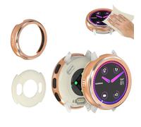 Metal Housing for Garmin Venu 3S 41 mm - Front and Back Cover Cleaning Cloth - 360° Scratch & Drop Protection, Fingerprint Protection - Aluminium Protective Housing Suitable for Garmin Venu 3S 41 mm