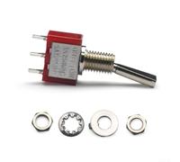 Metal Housing for mini Guitar Switch 2-Way 3-Pin Metal Housing(Red)