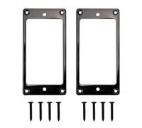 Metal Humbucker Pickup Ring Cover Frame Replacement Compatible with LP Guitar Mounting Electric Guitars (Black)