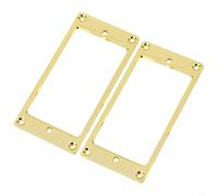 Metal Humbucker Pickup Ring Set Flat Bottom 92x46mm(Gold)