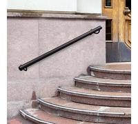 Metal il for Indoor & Outdoor Stairs | Non-Slip Railing with Brackets Lengths 1m to 6m | Wall-Mounted Support Bar Kit for Safe Steps and Stairways