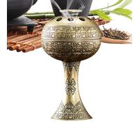 Metal Incense Holder - Scented Charcoal Burner | Elegant Home Decor for Ceremonies, Temples, Family and Friends | Great for Hotels, Restaurants, Patio, Desk, Style