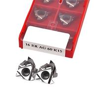 Metal indexable turning blade 10pcs 16ER AG60 K15 Thread Turning Tool Aluminum Copper Lathe Cutting