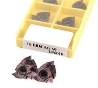 Metal indexable turning blade 10pcs 16ERM AG60 LF6018 Indexable Internal Thread Carbide Lathe Tool For Stainless Steel Processing