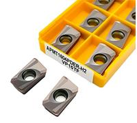 Metal indexable turning blade 10PCS APMT1604 M2 H2 15TF Carbide Milling Cutter End Mill CNC Milling Cutter(APMT1604-H2 15TF)