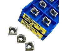 Metal indexable turning blade 10pcs CCGT09T304 AK H01 Aluminum CNC Cutting Tool Turning Tool Carbide Wood Turning Tools(CCGT09T304 AK H01)