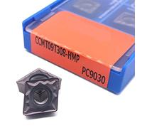 Metal indexable turning blade 10PCS CCMT060204 CCMT09T304 CCMT09T308 CCMT120404 CCMT120408 Internal Turning Tool Carbide For Stainless Steel(CCMT09T308HMP PC9030)