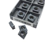 Metal indexable turning blade 10PCS CCMT09T308 SM IC908 External Turning Tool Carbide Blade Turning Tool Turning Blade