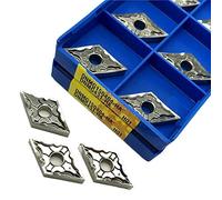 Metal indexable turning blade 10PCS DNMG150404 DNMG150408 HA H01 Aluminum Turning Tool External Turning Tool Turning CNC Aluminum Processing(DNMG150404 HA H01)